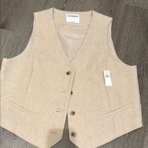 Old Navy Linen oversized Vest